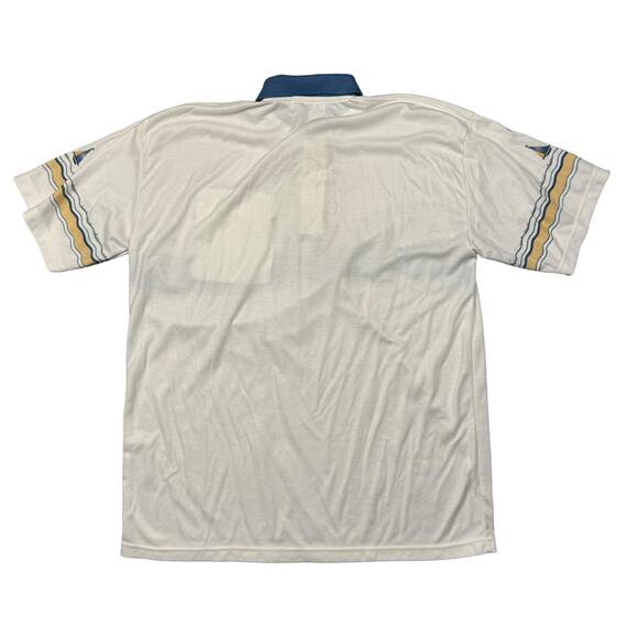 Polo Men's XXL Vintage Beach Vacation Blue White Striped Ocean Island Zone - Picture 8 of 8